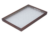 Serving Tray Walnut Wood Vintage Glass Cake Bread Breakfast Snack Plate Elegant Rectangle Tray V1294-YM0703-3118230019011