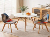 Artiss Dining Table and Chairs Set 3PCS Round 2 Seater Dining Set for Kitchen, Apartment, Dining DSET-TAB90-56FBX2