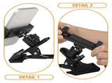 HOOWIFFY Guitar Phone Mount Metal Holder Black for Music Scores and Video Recording 2Pcs V1189-WXFWAL-20260326-02208