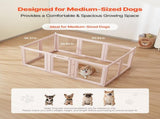 Dog Whelping Box, 1.54x1x0.6 m Plastic Dog Whelping Pen for Medium Sized Dogs, Waterproof V952-GYZXZJZJSLDCQPAG3001V0