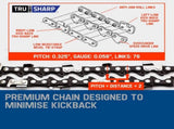 MTM Chainsaw Petrol Commercial 20 Bar E-Start Tree Pruning Chain Saw HP V219-CHNSAWMTMB05X