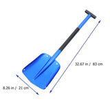 Car Emergency Shovel Blue Ergonomic Handle for Winter Snow Removal V1192-AZ-W-32954