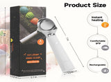 Heated Ice Cream Scoop with LED Display & 3400mAh Battery Rechargeable, IP67 Waterproof, Instant V1107-CS-DJRBJLWS