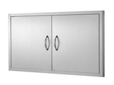 BBQ Access Door, 915x610 mm Double Outdoor Kitchen Door, Stainless Steel Flush Mount Door, Wall V952-SMMBSCJMYS36WMLACV0