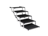 PaWz 5 Steps Dog Ramp Adjustable Height Black PT1145-5-BK_NZ