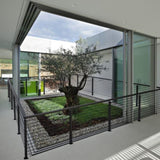 Cable Railing Post Level Deck Stair Post 42 x 1.97 x 1.97" Cable Handrail Post Stainless Steel V952-LGZHYK106.7555CQAV0