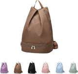 Waterproof Swim Backpack With Wet Dry Separation And Shoe Compartment, Foldable Sport Bag For Women V1237-ZY-807-210
