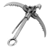 Multifunctional Stainless Steel Grappling Hook Folding Survival Claw for Outdoor Camping Hiking Tree V1294-YM0901-3111200169311