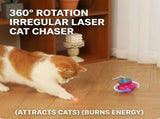 Interactive Tumbler Cat Toy with 360&deg Rotating Laser Pointer Auto-Activated, Low-Noise, V1341-ZY-8T4EVLWH-PINK