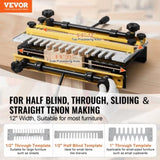 Dovetail Jig, 310 mm Width, Dove Tailing Router Jigs with 4 Router Bits & 6 Templates, Precise V952-YWJJ12INCHDSUNWMXV0