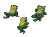 3pcs Outdoor Frog Ornament American Style Innovative Simulation Frog Statues for Yard Home V1294-YM0901-3111240102511