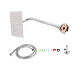 G1/2in Thread Wall Mounted Stainless Steel 8in Rainfall Showerhead Top Spray Shower Head Bathroom V1294-YM0901-3112200109112