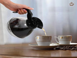 Coffee Decanter Pot, 1.2QT Universal Pot Commercial Maker Replacement with Black Handle for Machine V1259-DP01-A-698
