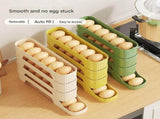 4-Tier Yellow Rolling Egg Storage Box - Grade PP Plastic - Automatic Dispensing, Space Saving Fridge V888-ELOSUNG56134-3