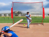 Barricade Backstop Net, 7x7 ft Ball Sports Barrier Netting, Portable Practice Equipment with Carry V952-DQW77YC00000P85CUV0
