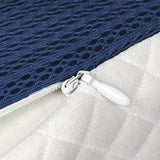 Dreamz Memory Foam Pillow Pillowcase Supprt Blue Rebound PILO1008-BL