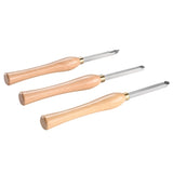 Wood Lathe Chisel Set, 3 PCS Woodworking Turning Tools, Includes Square, Round, Diamond Carbide V952-MBMGCD3JYTSFY1V1VV0