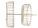 2 Tier Fruit Basket Iron Round Golden Nordic Household Snack Storage Tray for Party Desktop Kitchen V1294-YM0717-3115220084911