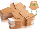 1000 Pcs Necklace Display Cards with Adhesive, Jewelry Bracelet Cards, Keychain Packaging Holder, V1259-DP01-A-5744