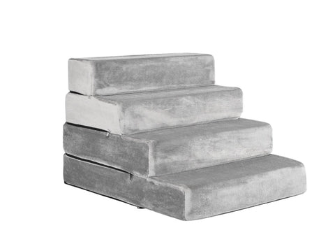 PaWz Pet Stair 4 Step Ramp Portable XX-Large PT1023-XXL-GY_NZ