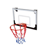 Indoor Mini Basketball Hoop Set Door Mounted Backboard Kit with Ring & Ball V63-954191
