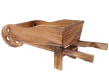 Flower Pot Wooden Cart Innovative Succulent Wheelbarrow Flower Pot for Courtyard Home Decoration V1294-YM0715-3111220152511