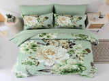 Sage Green Peony Botanica Comforter Quilted Doona Set V745-AB011081AJ3