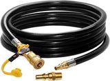 12 FT RV Propane Quick Connect Hose, RV Quick Connect Propane Hose, Quick Disconnect Propane Hose V1188-CYX-DP-309