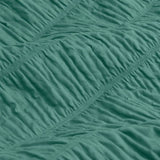 Ardor Tuscan Teal Ruched Quilt Cover Set King V442-INT-QUILTCS-TUSCANRUCHED-TEAL-KI