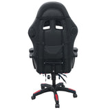 Spire Onyx LED Massage Gaming Chair - Red and Black 815ER