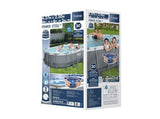 Bestway Swimming Pool 427x250x100cm Steel Frame Above Ground Pools Filter Pump Ladder 7250L BW-POOL-427-56622