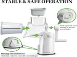 Rotary Cheese Grater Hand Crank - Cheese Shredder with 5 Blades & Storage Room, Easy to Clean, V1258-DP02-I-0005