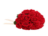 Artificial Wedding Bouquet Fade Proof Minimalist Realistic Silk Roses Bridal Bouquet for Prop V1294-YM0901-3115250086312