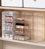 White Frame Drawer Organiser, 3 Drawers With Slant Grid, Multi Compartment Storage V1221-XM-LB3198-GM131