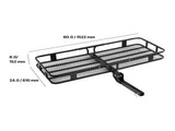 60" x 24" x 6", Hitch Cargo Carrier, 500 lbs Capacity Hitch Cargo Carrier with Cargo Net with Hook & V952-GZBDPDECKFGZR2EQ5V0
