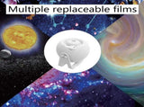 Adjustable Star Projector Lamp with Interchangeable Film Discs Create a Dreamy Galaxy in Your V1341-ZY-5RF7F3NB-10PCSCARDS