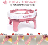 Sentro Knitting Machine - DIY Loom for Hats, Scarves, and More 40 Needle Knitter for Kids & Adults V888-ELOSUNG11386