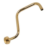 Shower Extension Arm Stainless Steel High Rise Shower Arm with Flange Wall Mounted Shower Head Riser V1294-YM0626-3112220083811
