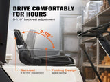 Universal Forklift Seat, Fold Down Tractor Seat with Adjustable Angle Back and Micro Switch, 16-34 V952-CCZYCGKDY0007EM3EV0