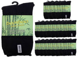 24 Pairs PREMIUM BAMBOO SOCKS Mens Heavy Duty Thick Work Socks Cushion BULK - Black - 6-11 V563-24BSOX-BLK-SIZE6-11
