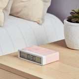 Lexon Flip Classic Reversible Alarm Clock PANTONE - Rose Pink V398-LD-LR157PT-LP