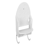 Electric Iron Holder Heat Resistant 2 in 1 Wall Mounted Iron Board Rack with Hook for Home V1294-YM0523-3117220020411