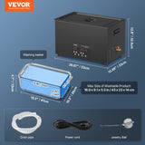 VEVOR Ultrasonic Cleaner 30L Cleaning Machine with Timer Heater & Basket 600W V952-SGLTQCSBQXJ3EURWGV3