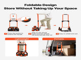 Stair Climbing Cart, 54 kg Stair-Climbing Capacity, Portable Folding Trolley Cart with Telescoping V952-QXTCSPLCHJG23BKCT001V0
