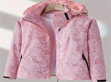 Plus Size Women'S Jacket Spring Autumn Outdoor Coat Detachable Hood Jacket - Red - Size 2XL V1106-M-APP-11757-RED-2XLAU2XLEU54
