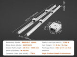 Linear Guide Rail Set, SBR16 1000mm, 2 PCS 39.4 in/1000 mm SBR16 Guide Rails and 4 PCS SBR16UU Slide V952-ZXDGSBR16MM10H508V0