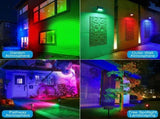 Solar Powered Outdoor RGB Landscape Spotlight with 7 Fixed Colors and Auto On/Off, IP65 Waterproof V1341-ZY-Z7Y2XZZD-1PCS