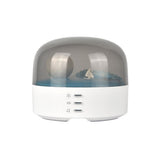 Elegant Moon Sea and Snow Mountain LED Night Light Music Speaker Lamp USB Type-C Rechargeable, V1192-AZ-W-2840
