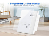 2.4GHz WiFi Wall Touch Light Switch with Type-C USB Power Outlet Neutral Wire Required 1 Way Control V1294-YM0901-HS7880WUS-1