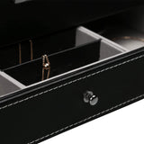 12 Slot PU Leather Lockable Watch and Jewelry Storage Boxes V178-84497